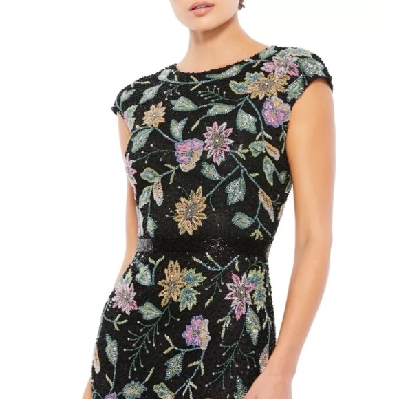 MAC DUGGAL BEADED COLUMN GOWN ❤️IN STORES $598 ❤️ - Picture 2 of 7